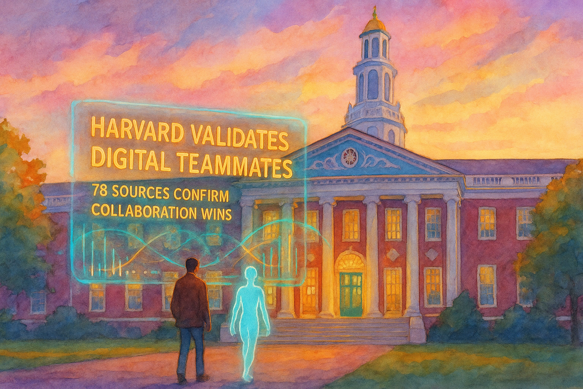 Harvard Validates Digital Teammates: 78 Academic Sources Prove Human-AI Collaboration Wins